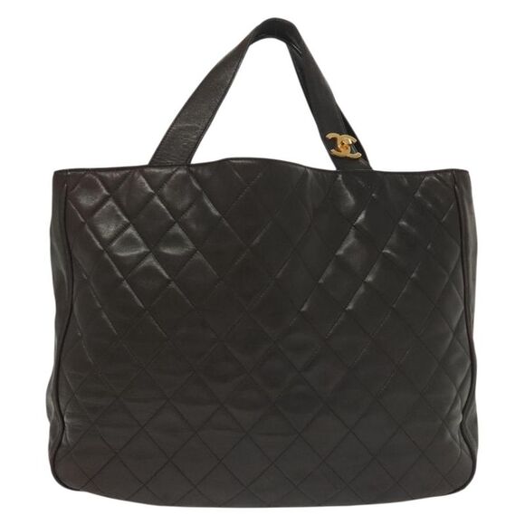 Chanel Brown,Gold Leather Tote Bag (Pre-Owned) - Picture 1 of 16